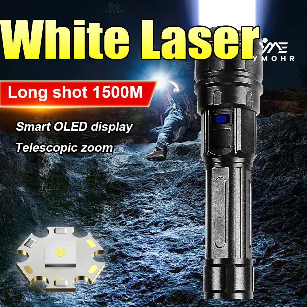 Outdoor Lighting Black - Torcia Laser Bianca ad Alta Potenza