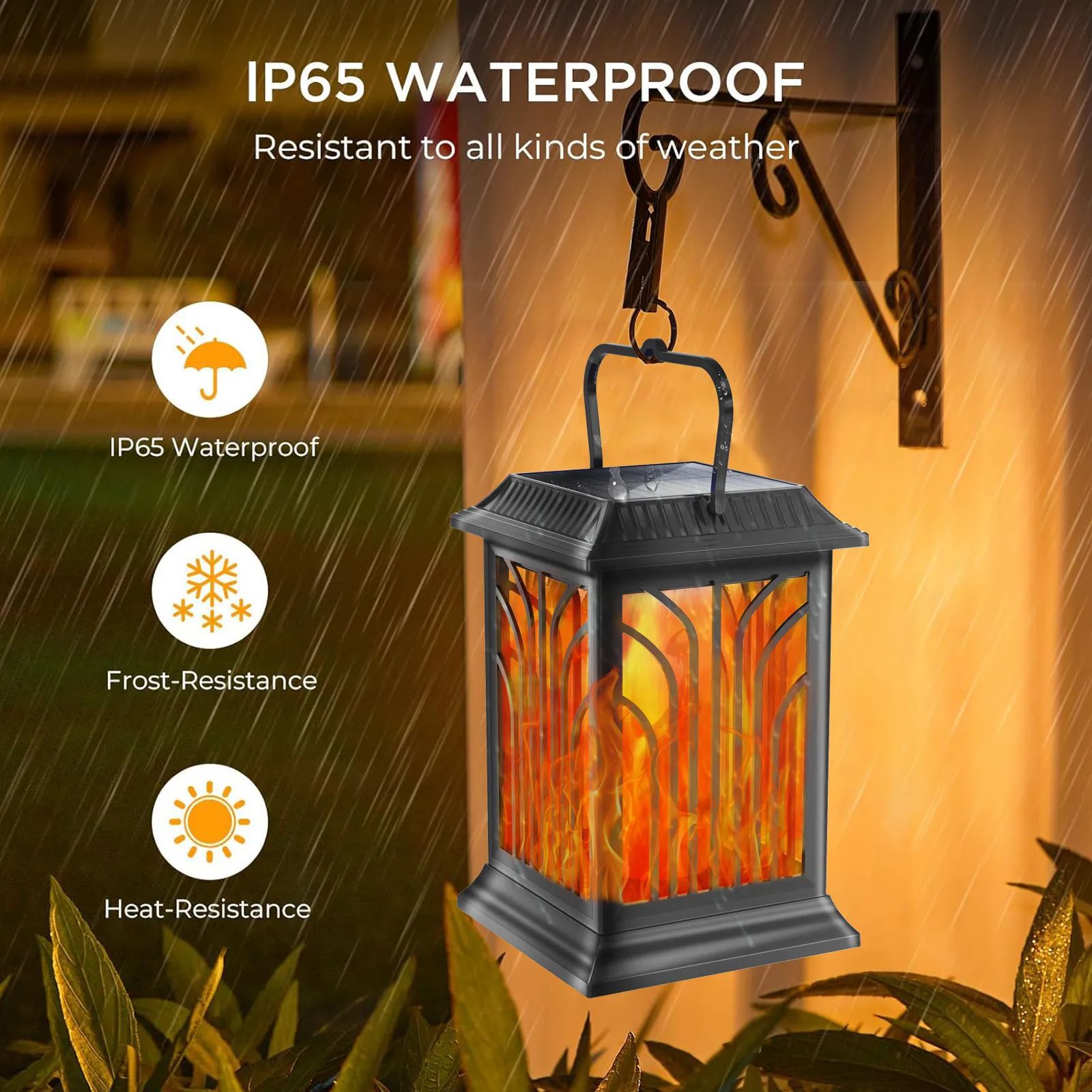 Lampada solare a LED a fiamma  - Outdoor Lighting And Landscape recensione e prezzo