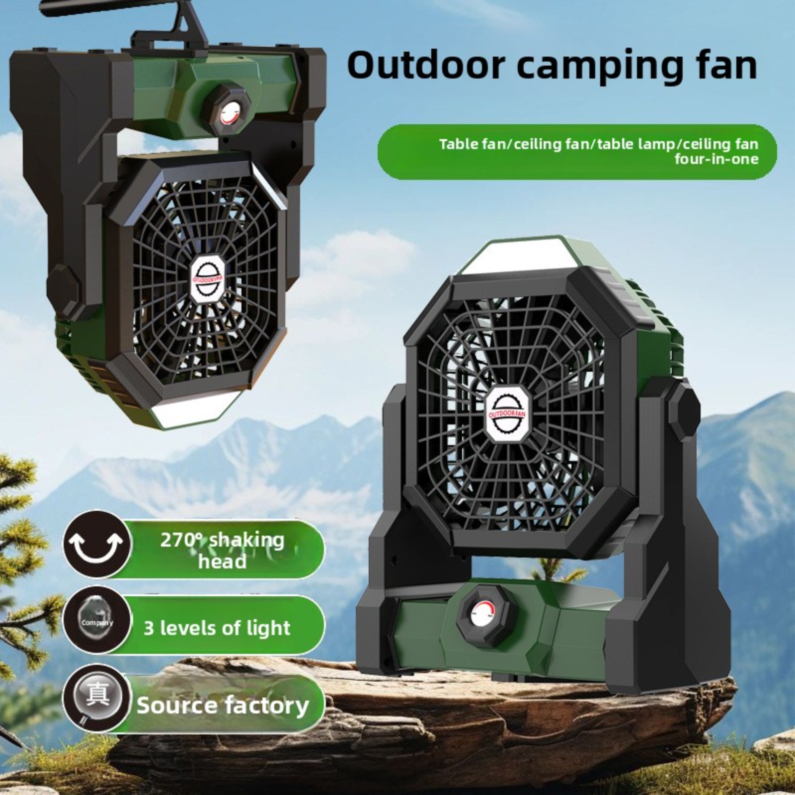 Ventilatore Portatile 4 in 1 p - Outdoor Lighting Wireless recensione e prezzo